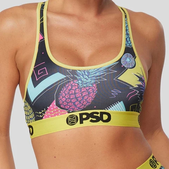 🤩PSD 90's Cheap Pineapple Sports Bra - Picture 4 of 16